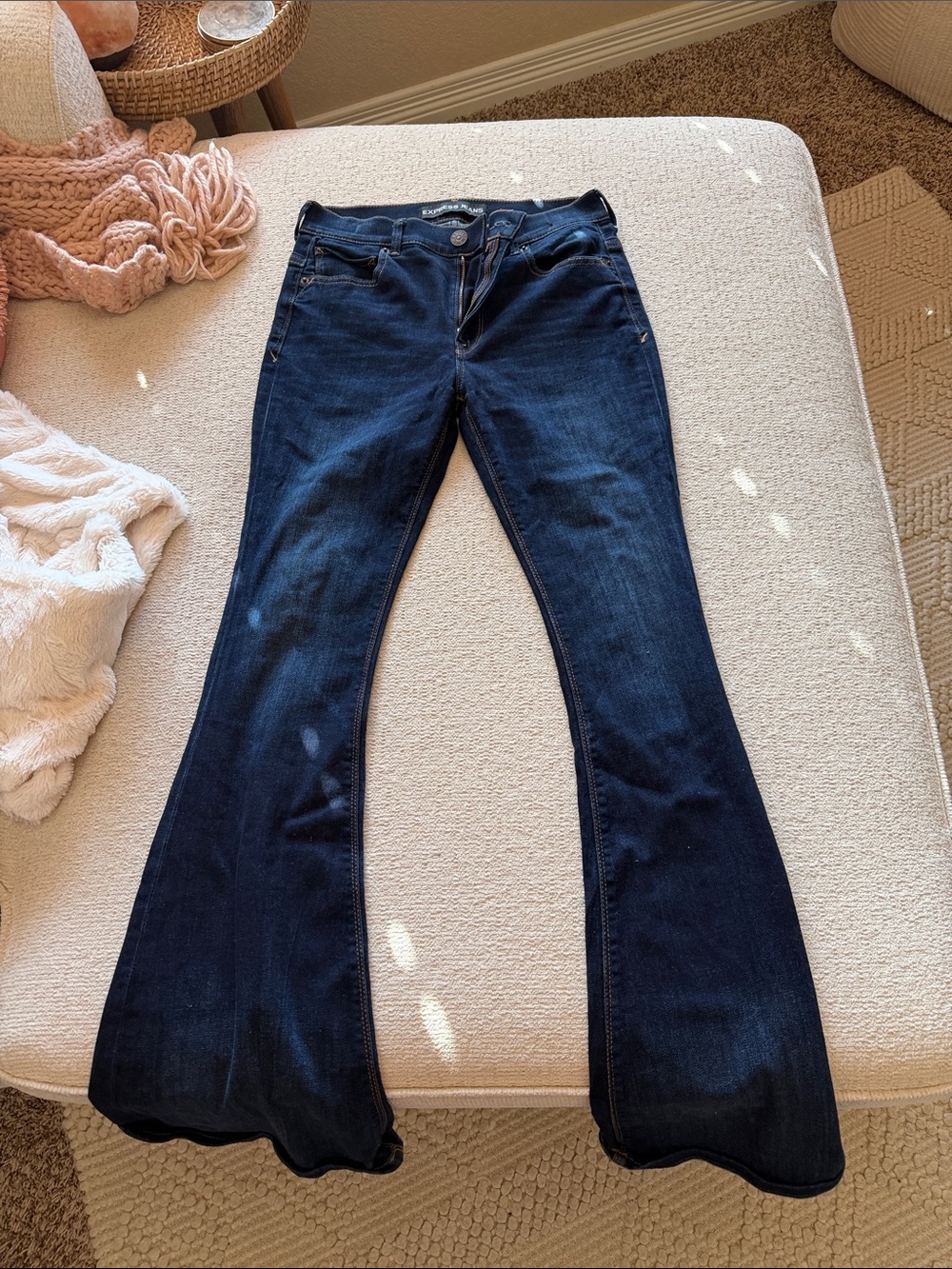 Women's Dark Blue Flare Jeans